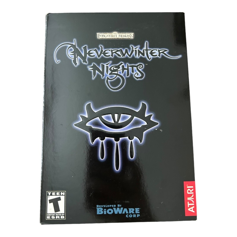 Bio Ware Neverwinter Nights Forgotten Realms PC CD-ROM Video Game Complete CIB